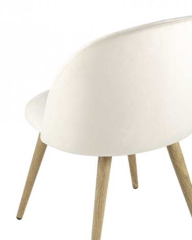 Комплект из четырех стульев Stool Group Лион велюр кремовый 4 шт