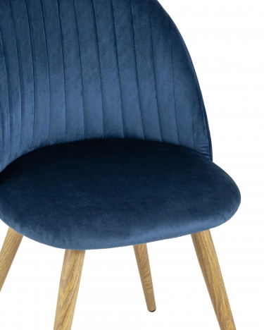 Стул Stool Group Лион Страйпс велюр голубой 2 шт