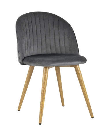 Стул Stool Group Лион Страйпс велюр серый 2 шт