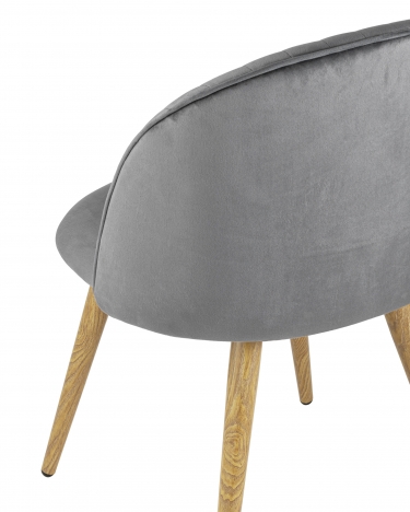 Стул Stool Group Лион Страйпс велюр серый 2 шт