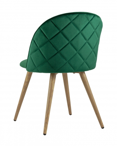 Стул Stool Group Лион велюр с ромбами зеленый 2 шт