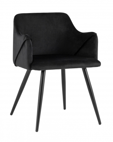 Комплект из двух стульев Stool Group Монарх NEW черный 2 шт. с подлокотниками