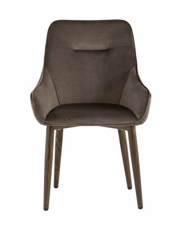 Комплект из двух стульев Stool Group Диана велюр коричневый 2 шт