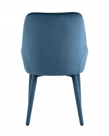 Комплект из четырех стульев Stool Group Диана сине-зеленый, обивка мебельный велюр