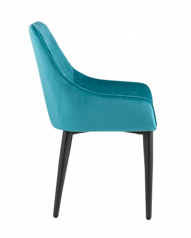 Комплект из двух стульев Stool Group Диана велюр темно-бирюзовый 2 шт
