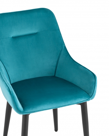 Комплект из двух стульев Stool Group Диана велюр темно-бирюзовый 2 шт