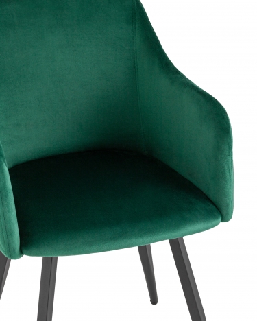 Комплект из двух стульев Stool Group Ника вращающийся велюр изумрудный 2 шт.