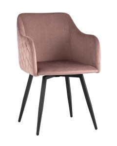 Комплект из двух стульев Stool Group Ника вращающийся велюр пыльно-розовый 2 шт.