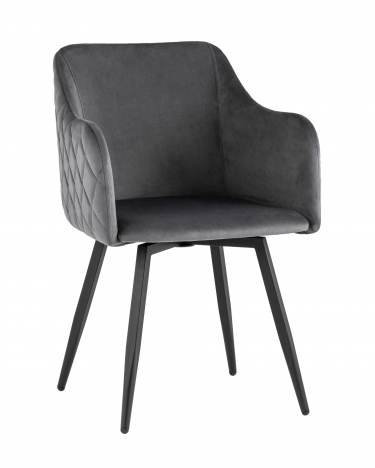 Комплект из двух стульев Stool Group Ника вращающийся велюр серый 2 шт