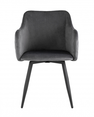 Комплект из двух стульев Stool Group Ника вращающийся велюр серый 2 шт