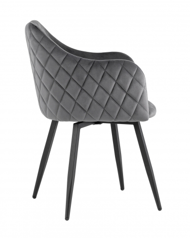 Комплект из двух стульев Stool Group Ника вращающийся велюр серый 2 шт