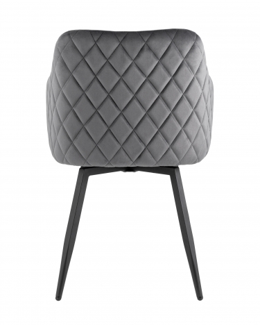 Комплект из двух стульев Stool Group Ника вращающийся велюр серый 2 шт