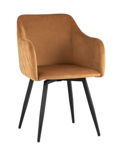 Комплект из двух стульев Stool Group Ника вращающийся велюр терракотовый 2 шт.