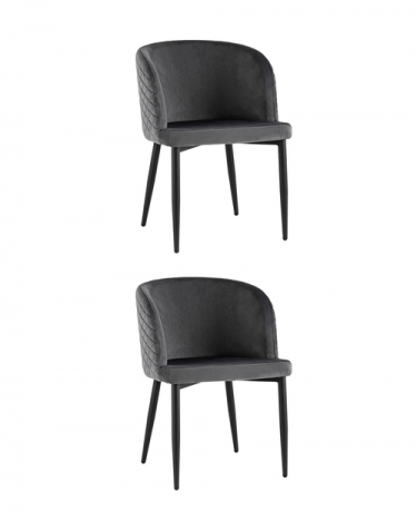 Стул Stool Group Оскар велюр серый 2 шт