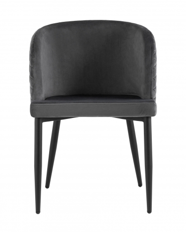 Комплект из четырех стульев Stool Group Оскар велюр серый 4 шт