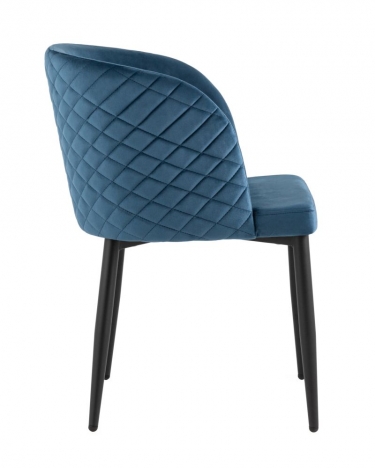 Комплект из четырех стульев Stool Group Оскар велюр сине-зеленый 4 шт