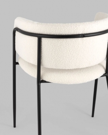 Стул Stool Group Нэлли ткань букле белый 2 шт. комплект