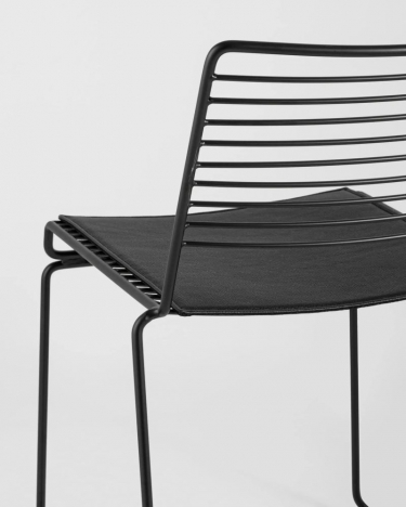 Стул обеденный Stool Group Danny черный с черной подушкой 2 шт