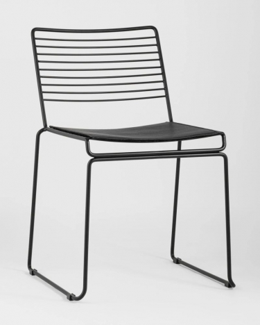 Стул обеденный Stool Group Danny черный с черной подушкой 4 шт