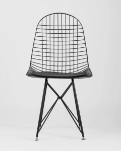 Стул обеденный Stool Group Eiffel черный с черной подушкой 2 шт