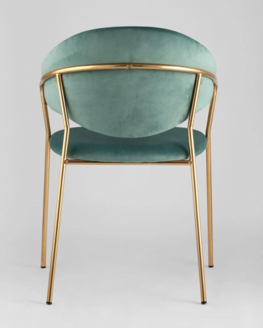 Стул Stool Group Эвита мятный 2 шт. с золотыми ножками