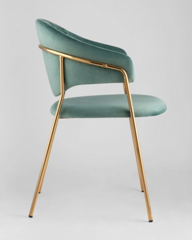 Стул Stool Group Эвита мятный 2 шт. с золотыми ножками