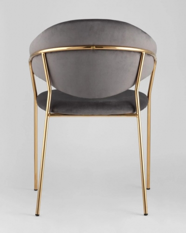 Стул Stool Group Эвита темно-серый 2 шт. с золотыми ножками