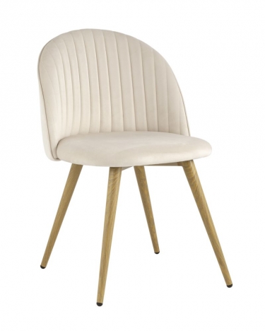 Стул Stool Group Лион Страйпс велюр кремовый 4 шт