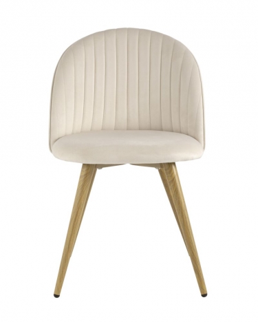 Стул Stool Group Лион Страйпс велюр кремовый 4 шт