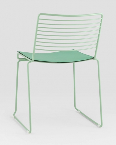 Стул обеденный Stool Group Danny зеленый с подушкой