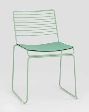 Стул обеденный Stool Group Danny зеленый с подушкой