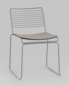Стул обеденный Stool Group Danny серый с подушкой