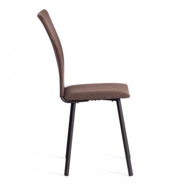 Стул обеденный Tetchair La Rousse ткань рогожка, 49х50х93, коричневый/черный, 3М7-147