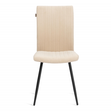 Стул обеденный Tetchair Monte Carlo разборный, ткань велюр, 45х55х97, молочный/черный, Porsche 2