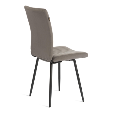 Стул обеденный Tetchair Monte Carlo разборный, ткань велюр, 45х55х97, серый/черный, Porsche 9