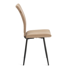 Стул обеденный Tetchair Monte Carlo разборный, ткань велюр, 45х55х97, бежевый/черный, Porsche 5