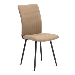 Стул обеденный Tetchair Monte Carlo разборный, ткань велюр, 45х55х97, бежевый/черный, Porsche 5