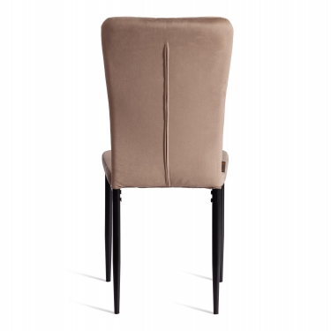 Стул Tetchair VERTER mod. BC577-DC металл, флок, 41 х 52 х 95 см, Beige бежевый HLR8 / черный