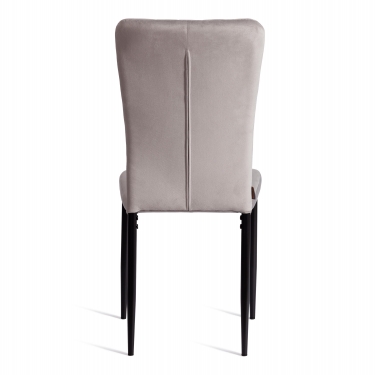 Стул Tetchair VERTER mod. BC577-DC металл, флок, 41 х 52 х 95 см, Light grey светло-серый HLR14 / черный