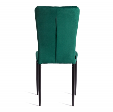 Стул Tetchair VERTER mod. BC577-DC металл, флок, 41 х 52 х 95 см, Green зеленый HLR56 / черный