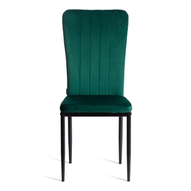 Стул Tetchair VERTER mod. BC577-DC металл, флок, 41 х 52 х 95 см, Green зеленый HLR56 / черный