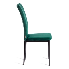 Стул Tetchair VERTER mod. BC577-DC металл, флок, 41 х 52 х 95 см, Green зеленый HLR56 / черный