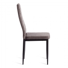 Стул Tetchair Easy mod. JSC02-1 металл, флок, 41 х 52 х 96 см, Dark grey темно-серый HLR24 / черный