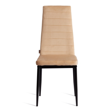 Стул Tetchair Easy mod. JSC02-1 металл, флок, 41 х 52 х 96 см, sandy песочный HLR6 / черный