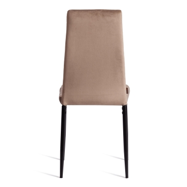 Стул Tetchair Easy mod. JSC02-1 металл, флок, 41 х 52 х 96 см, Beige бежевый HLR8 / черный