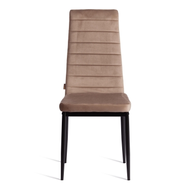 Стул Tetchair Easy mod. JSC02-1 металл, флок, 41 х 52 х 96 см, Beige бежевый HLR8 / черный