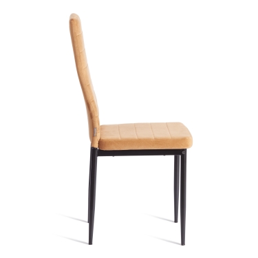 Стул Tetchair Easy mod. JSC02-1 металл, флок, 41 х 52 х 96 см, brown золотисто - коричневый HLR12 / черный