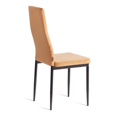 Стул Tetchair Easy mod. JSC02-1 металл, флок, 41 х 52 х 96 см, brown золотисто - коричневый HLR12 / черный