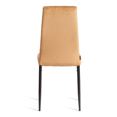 Стул Tetchair Easy mod. JSC02-1 металл, флок, 41 х 52 х 96 см, brown золотисто - коричневый HLR12 / черный
