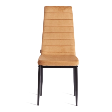 Стул Tetchair Easy mod. JSC02-1 металл, флок, 41 х 52 х 96 см, brown золотисто - коричневый HLR12 / черный